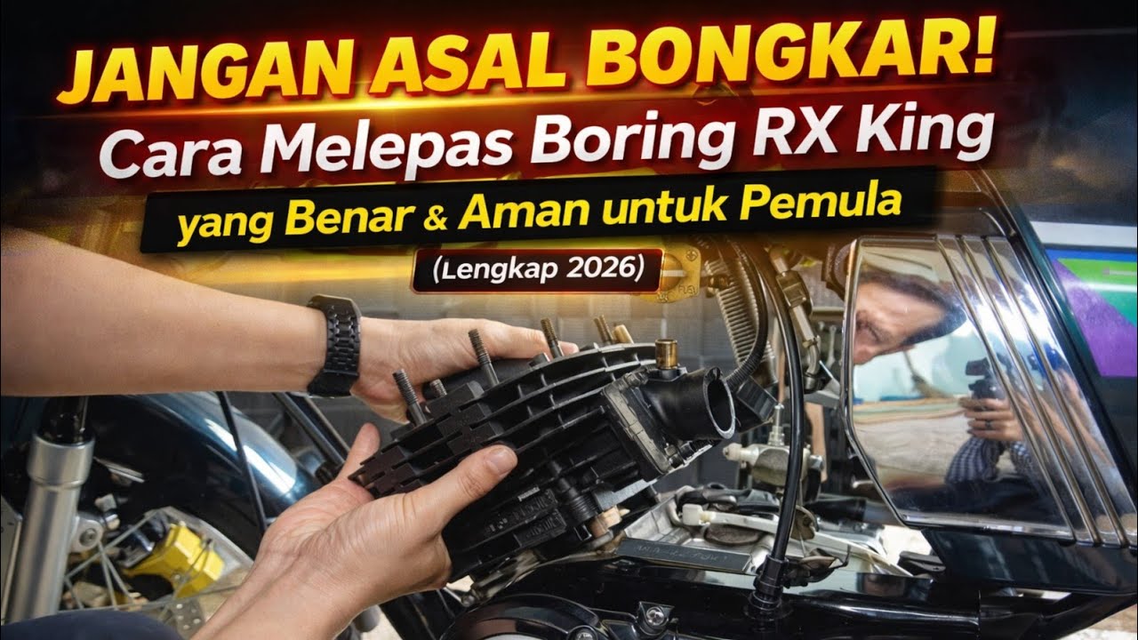 JANGAN ASAL BONGKAR! Cara Melepas Boring Yamaha RX-King yang Benar Aman untuk Pemula (Lengkap 2026)