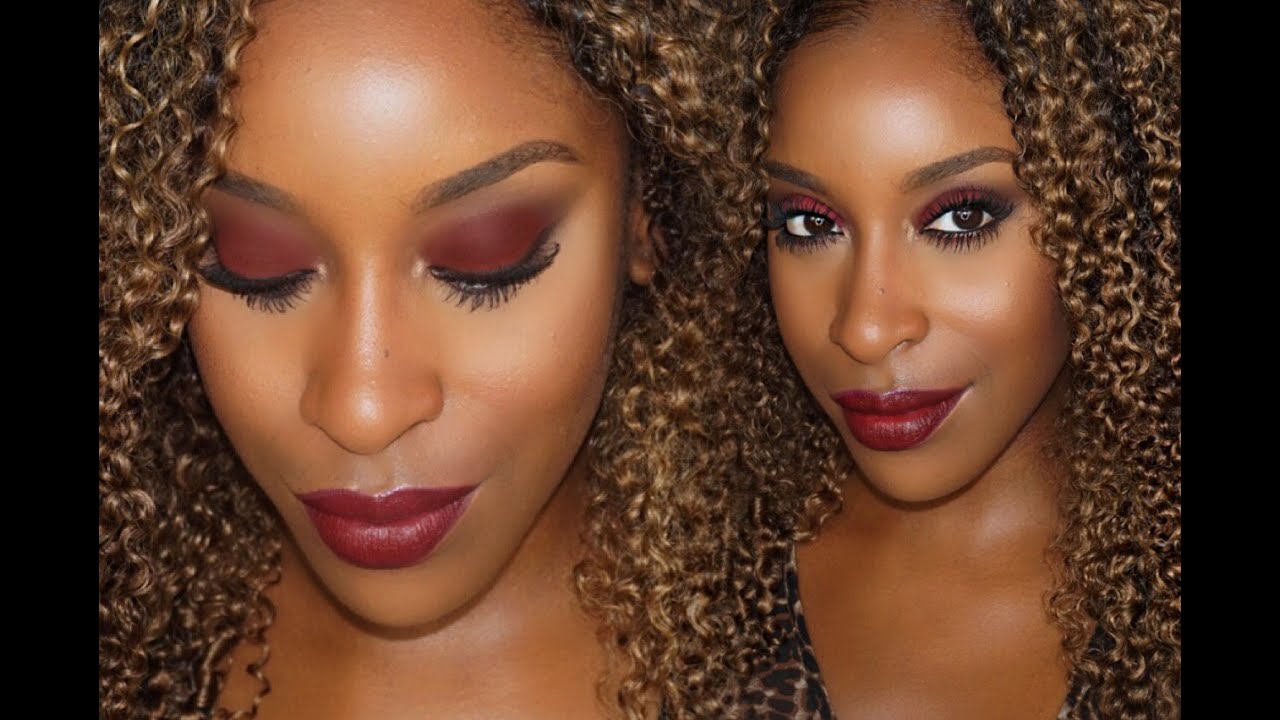 Vampy Fall Makeup Bold Eye + Lip | Jackie Aina