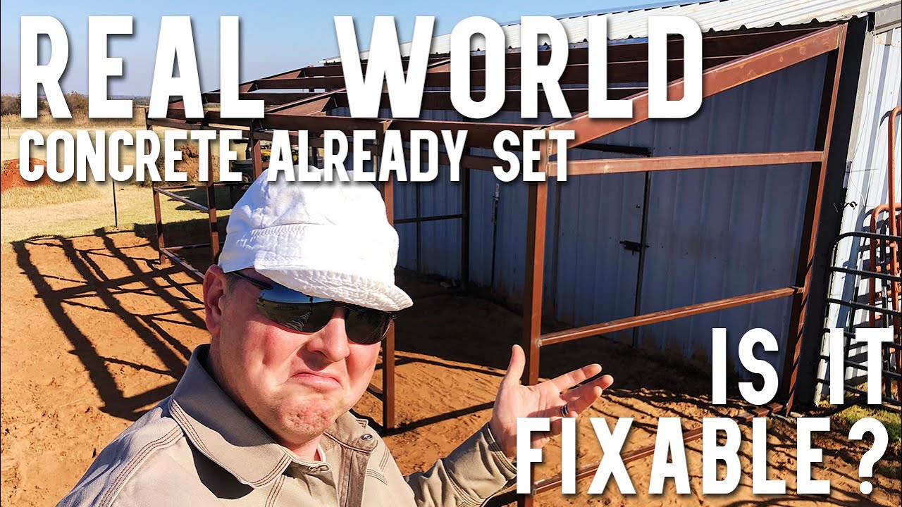 HOW TO BUILD A SQUARE STRUCTURE ON UNLEVEL AND UNSQUARE CONCRETED PLATES// WELDING FABRICATION TRICK