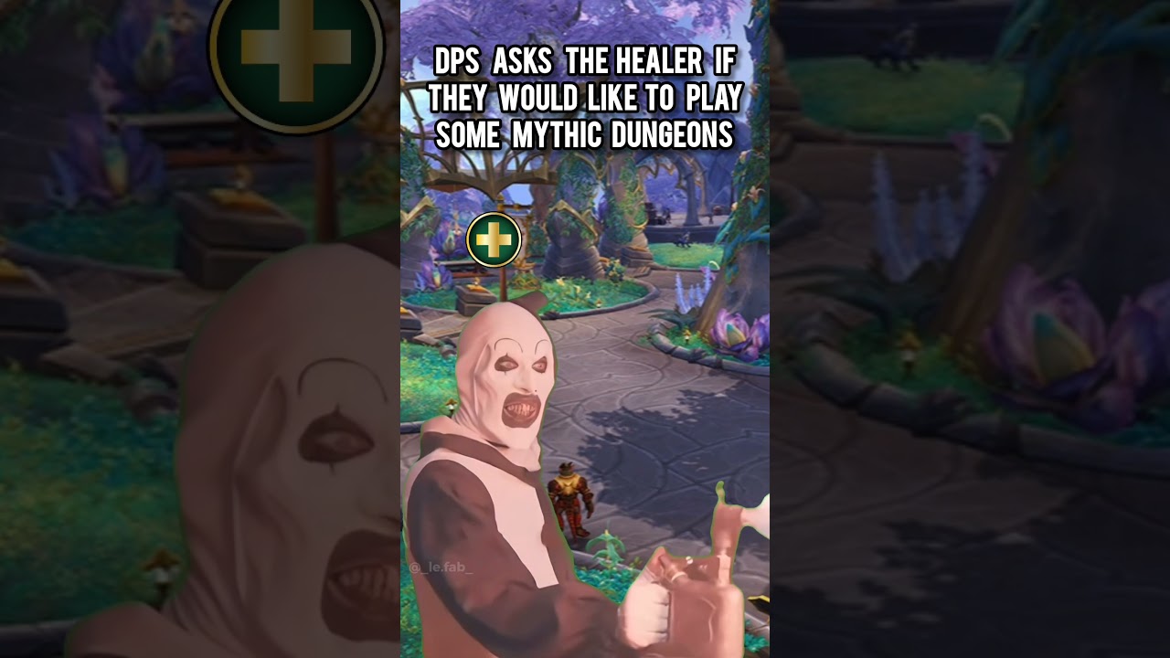 dps asks the healer if they would like to run some mythic dungeons 