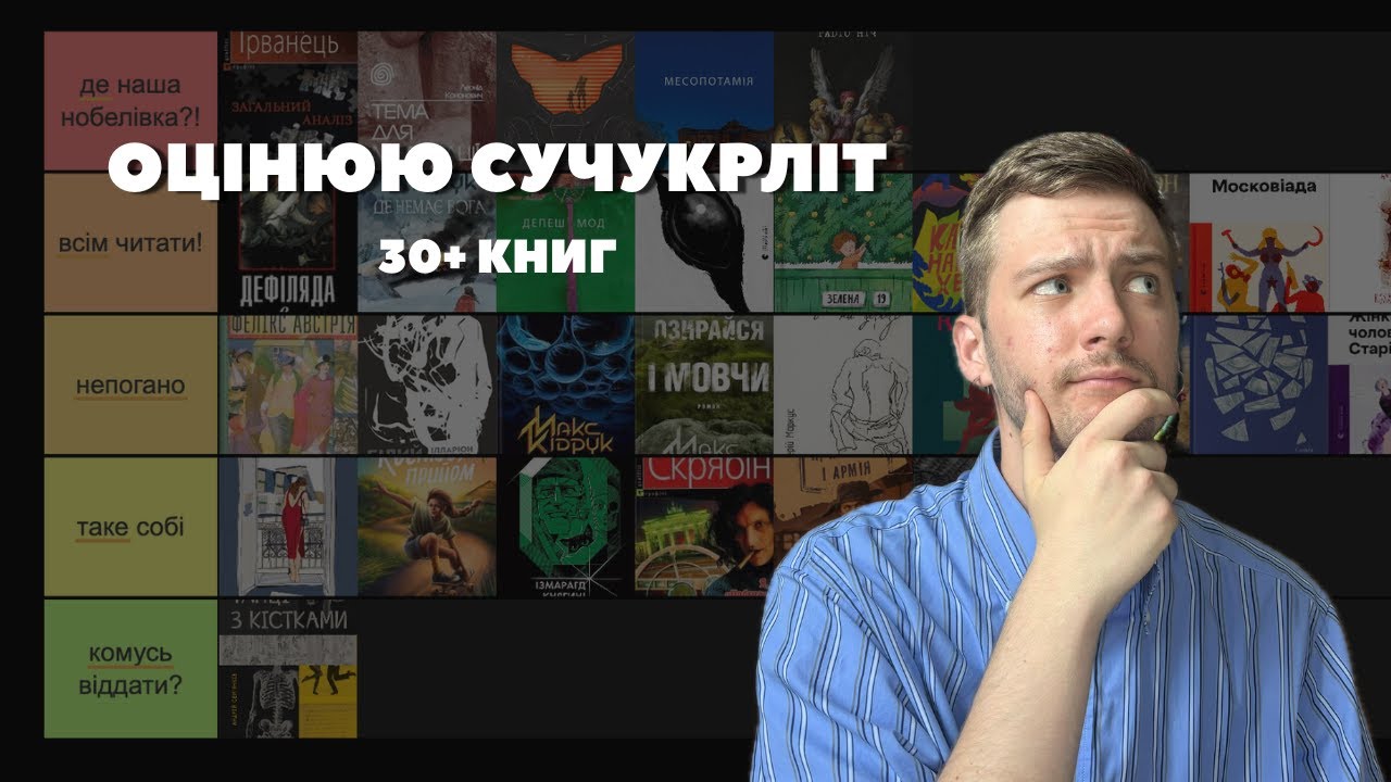 оцінюю сучукр літ: про 30+ книг за 38хв