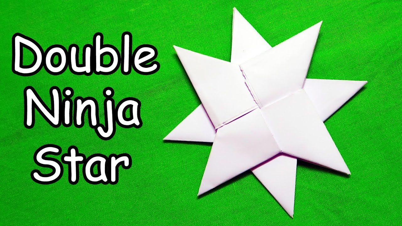 How to make a Double Ninja Star - Origami