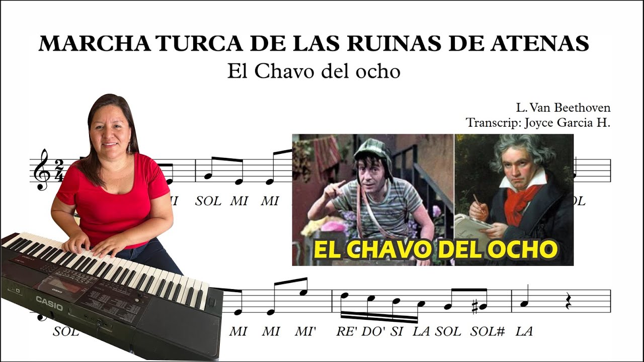 ✅🎵☺️MARCHA TURCA - El chavo del ocho (Partitura)