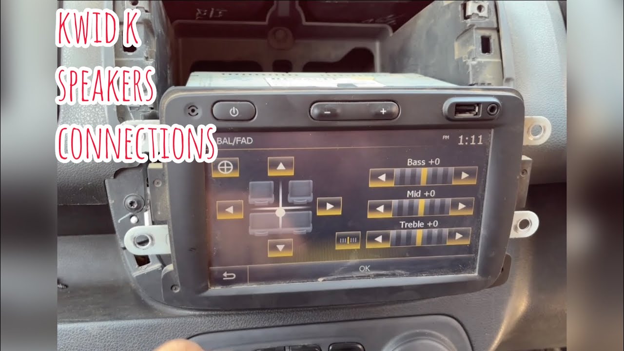 ENABLE REAR SPEAKERS OF RENAULT KWID/DUSTER || HOW TO CONNECT REAR SPEAKERS IN RENAULT KWID ?