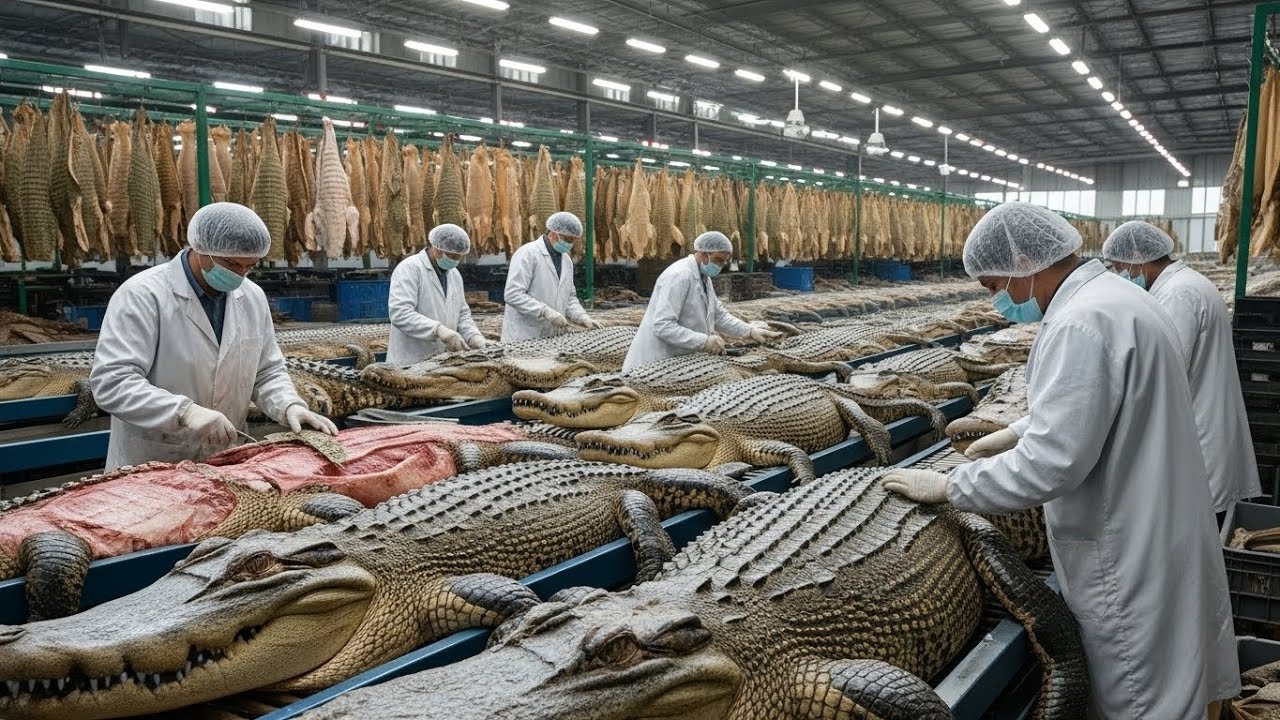 How Crocodile Leather Shoes Are Made | Inside the Complete Crocodile Leather Making Process 
