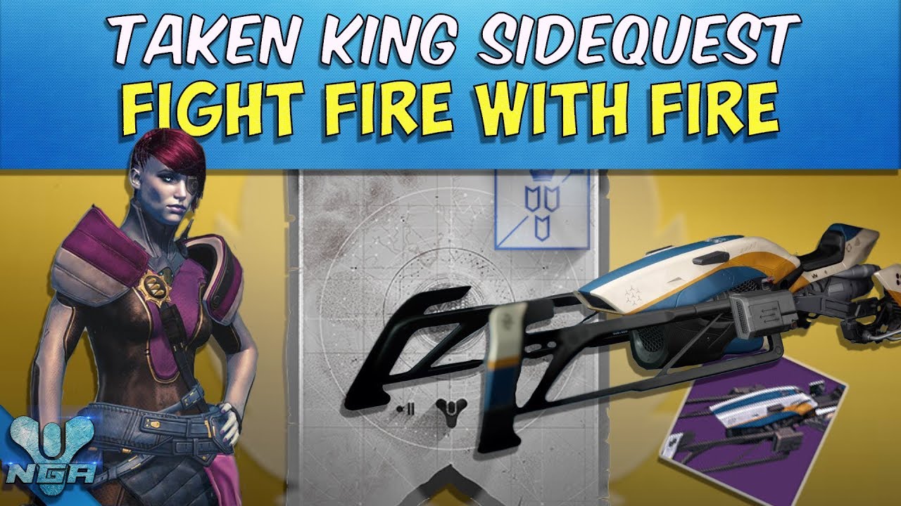 Destiny - Taken King - Complete - Walkthrough - Fight Fire With Fire - Side Quest - PS4 - HD