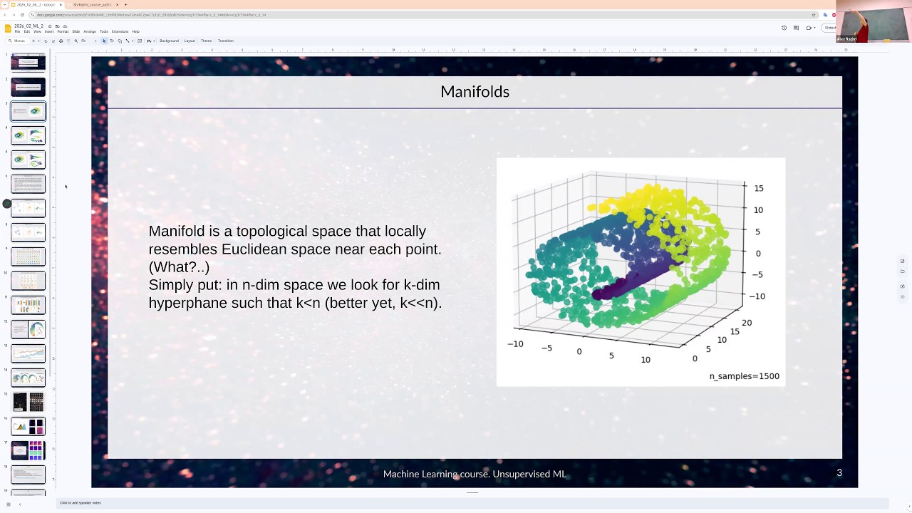 ML4Science course - Intro to Unsupervised Machine Learning - Class 4