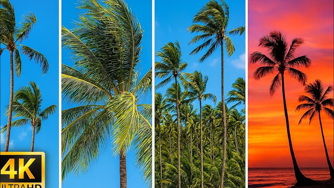 🌴 Palm Trees + Gentle Wind | Minutes of Pure Relaxation