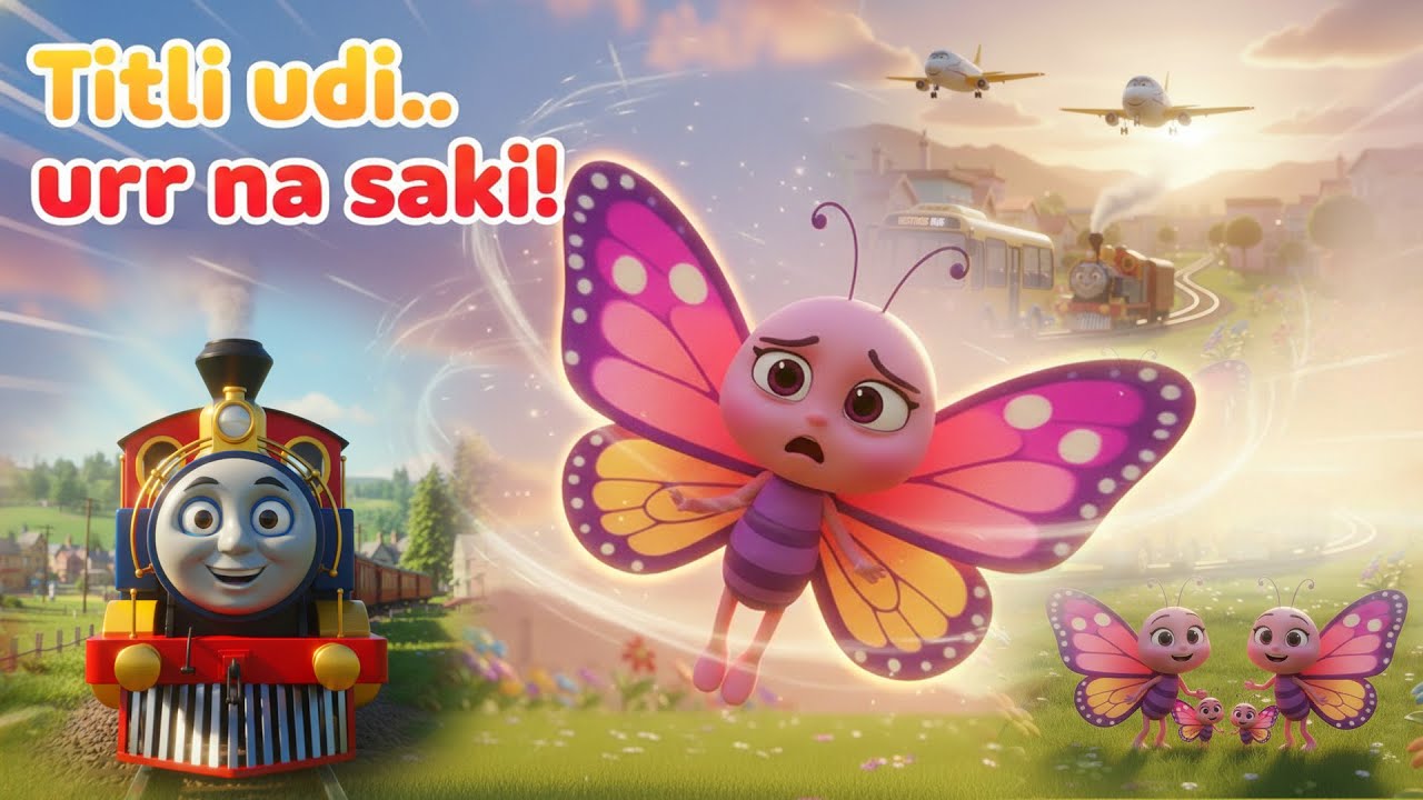 Titli Udi Ud Na Saki | Kids Nursery Rhyme | Hindi Urdu Poem