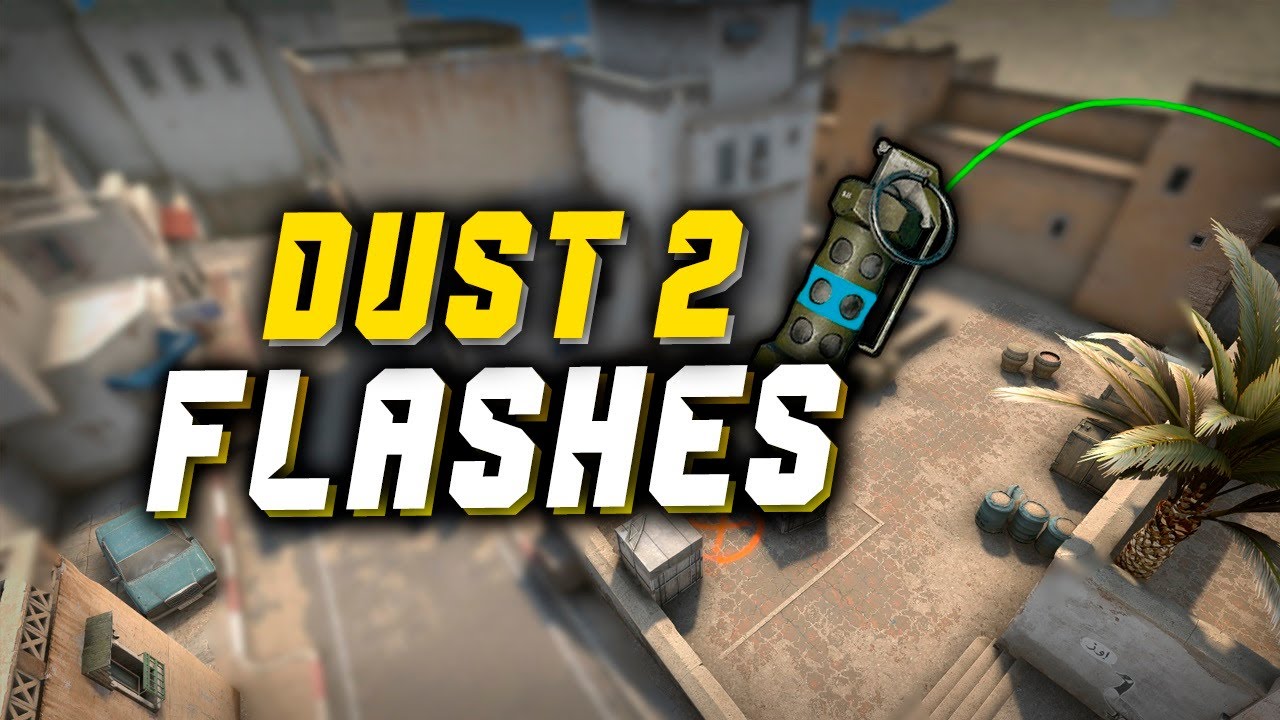 TOP 15 Dust 2 POP FLASHES - NEW CS:GO FLASHBANGS