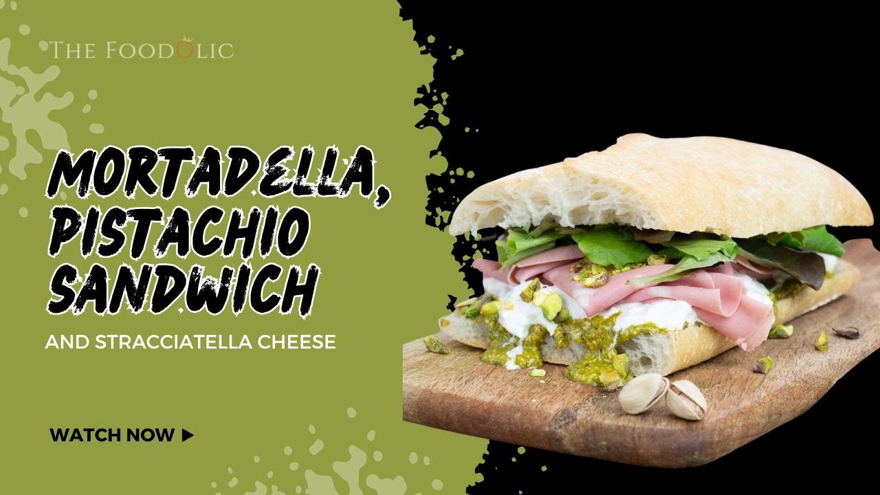 Mortadella, Pistachio Cream Italian Sandwich