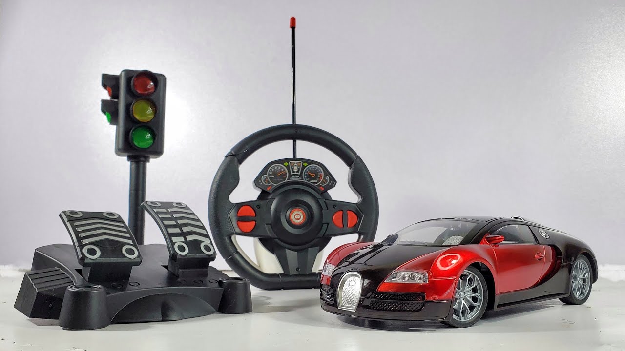 Rc Bugatti Veyron With Pedal Steering Control Unboxing