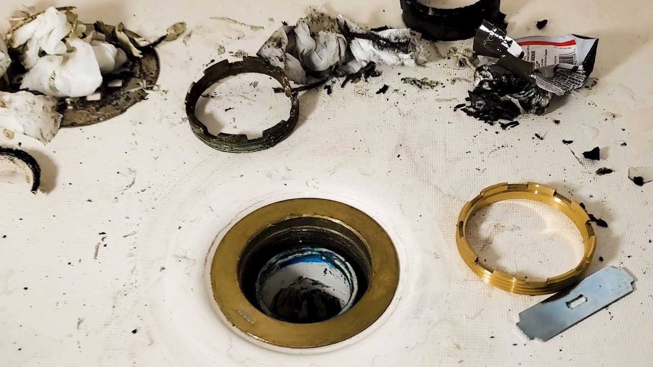 Shower Pan Leak and Gasket Drain Flange Repair