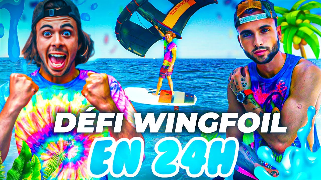 APPRENDRE LE WINGFOIL EN UNE JOURNÉE?! (Défi Bastos)