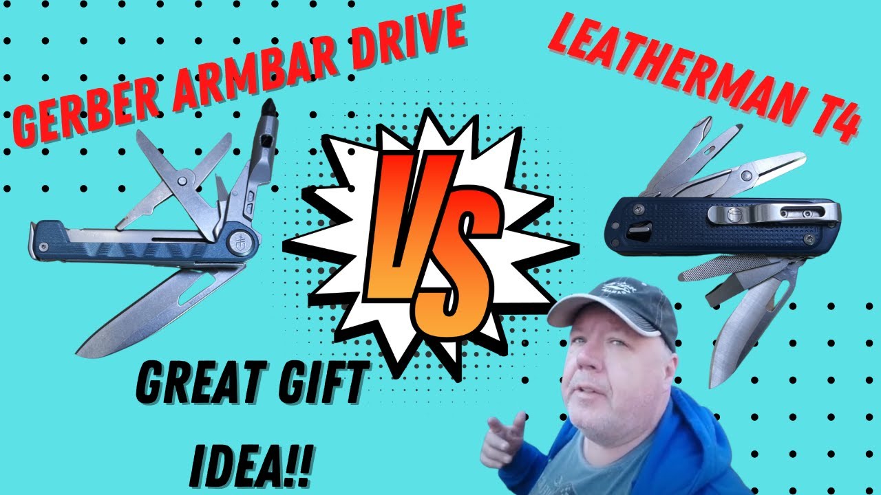 Tool Comparison and Review: Leatherman T4 vs Gerber Armbar Drive Multitool #gift #edc