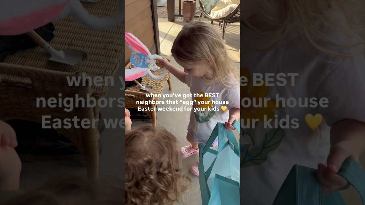 We hadden ons geen betere buren kunnen wensen 🥹🤍 #pasen #minivlog #buren