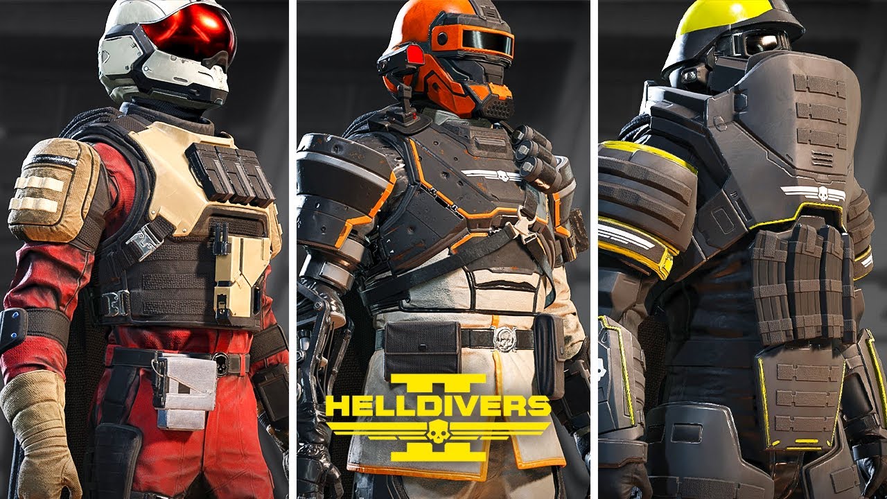 Helldivers 2 - 32 Armor Skins Showcase