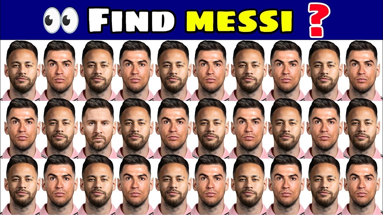 🤯 Can You Find Messi ? Guess The Player ⚽ Quiz / Football Quiz 2026 / Find Cr7 , Neymar , Mbappe ?