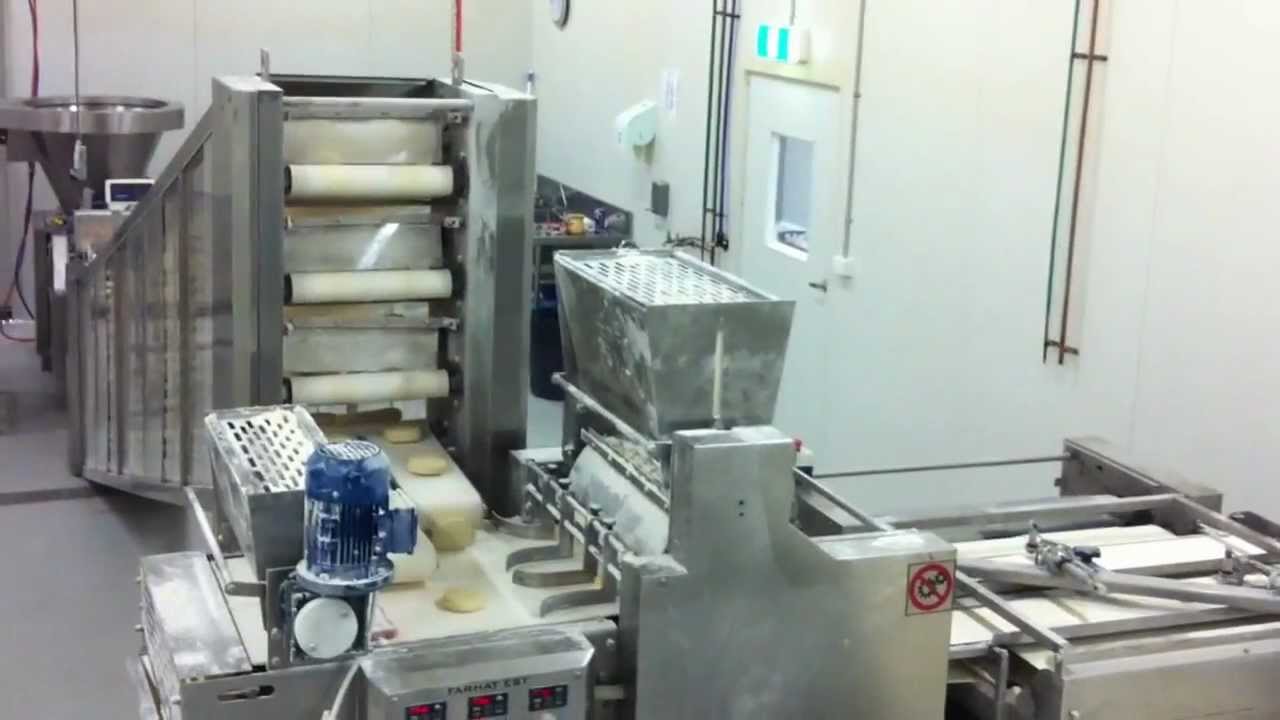 Lebanese bread equipment, pita bread automatic cross sheeter flattener