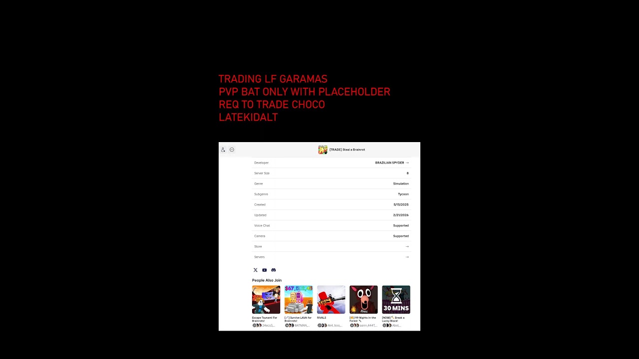 PVP AND TRADING LIVE STEAL A BRAINROT #trending #stealabrainrot