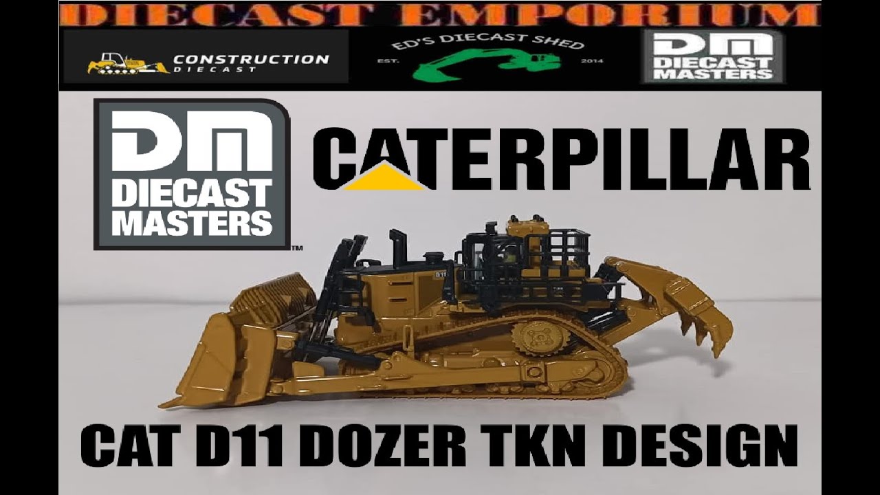 Diecast Masters Caterpillar D11 Dozer TKN Design 1:87 HO Scale Unboxing & Review