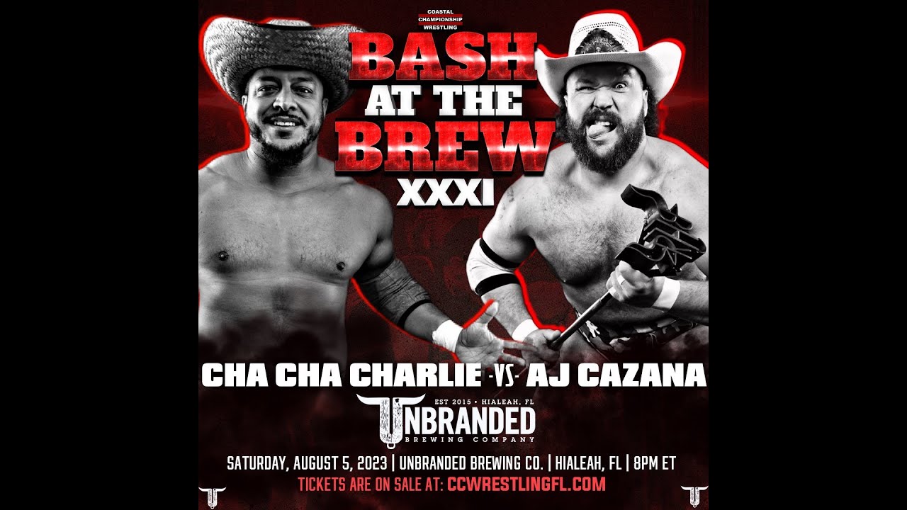 Cha Cha Charlie vs. NWA's AJ Cazana, CCW Bash at The Brew 31, Hialeah, FL 8.5.23 (Full Match)