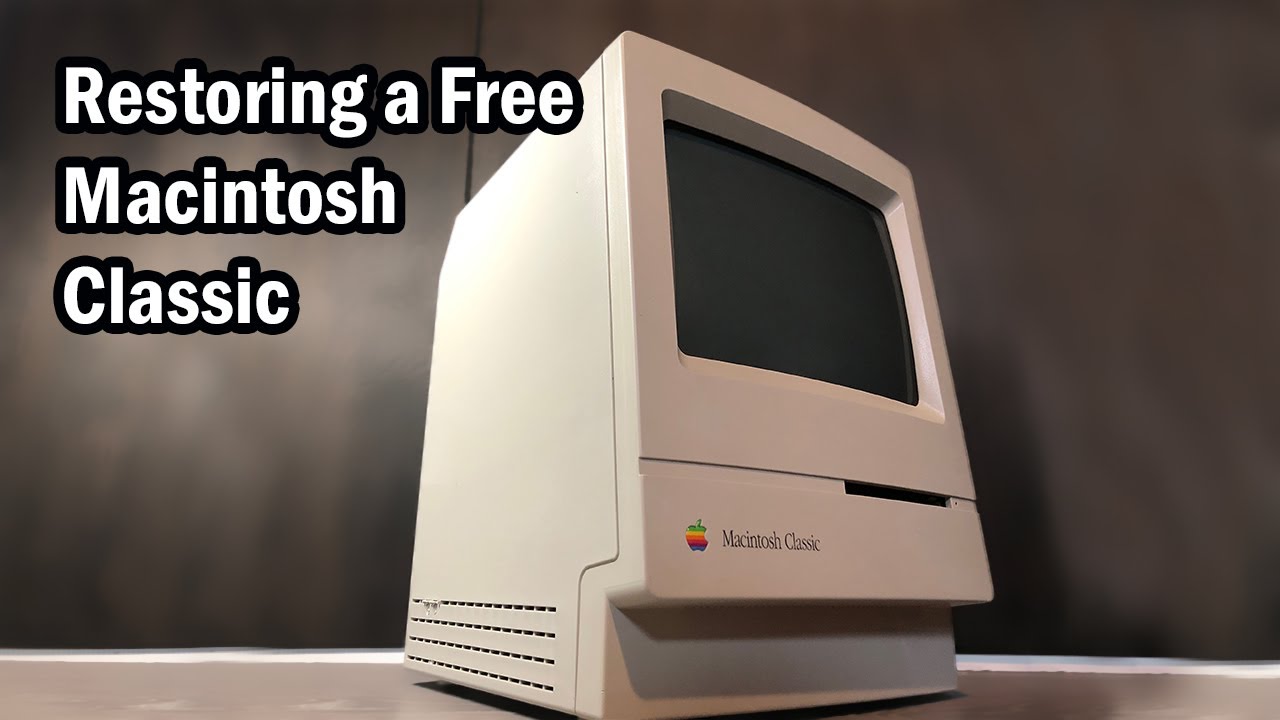 Restoring a Free Macintosh Classic - How to Discharge a CRT - RetroBrite