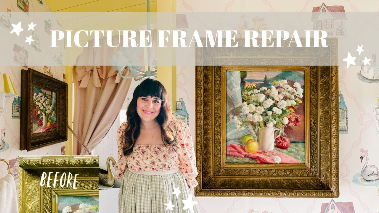 Picture Frame Repair | Restore this Antique Store Frame with me! 🖼