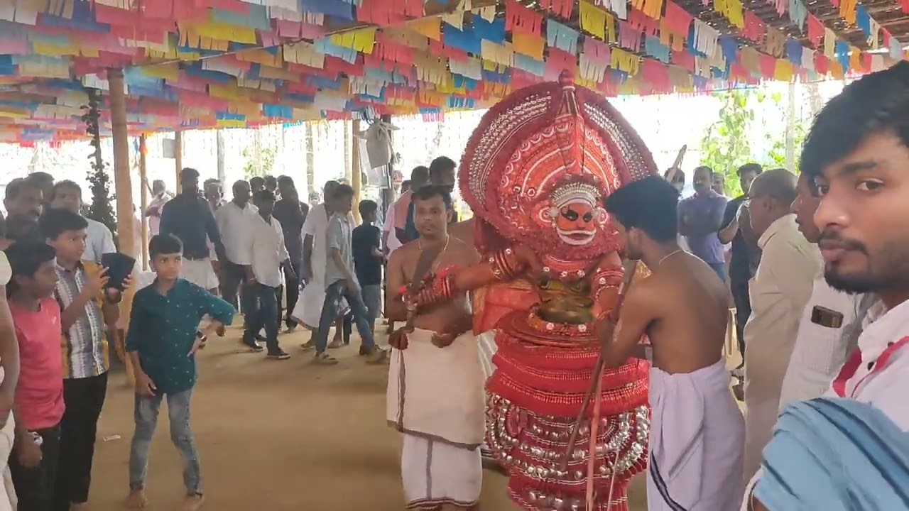 കണ്ടനാർ കേളൻ  തെയ്യം ചേലിറ് കാ രന് തറവാട്  kuttikol kasaragod
