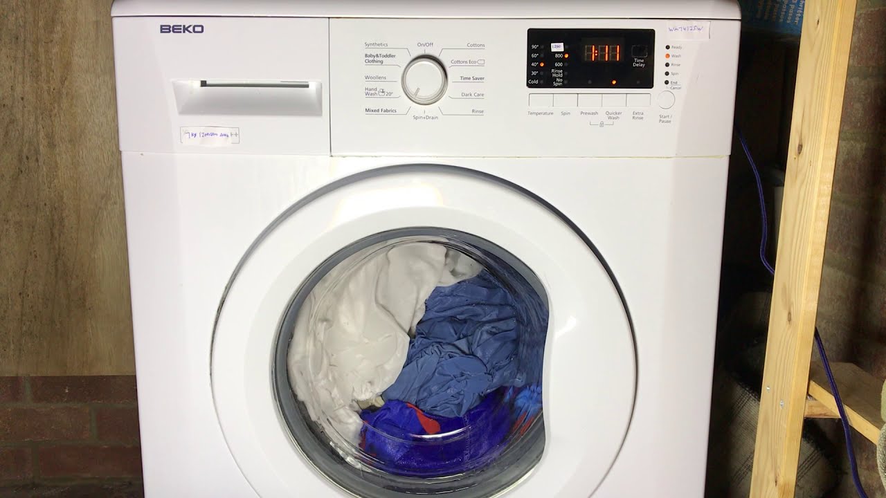 beko WM74135W - mixed fabrics 40 + quicker wash