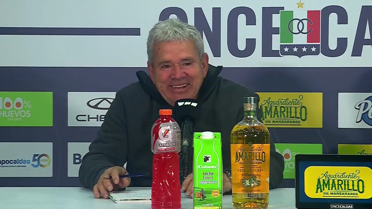 Rueda de prensa de Once Caldas a tras su partido con Jaguares