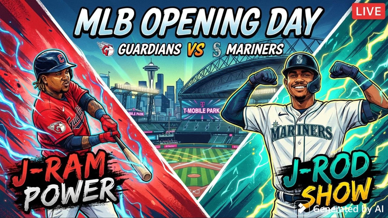 Матч открытия сезона MLB между командами Cleveland Guardians и Seattle Mariners!