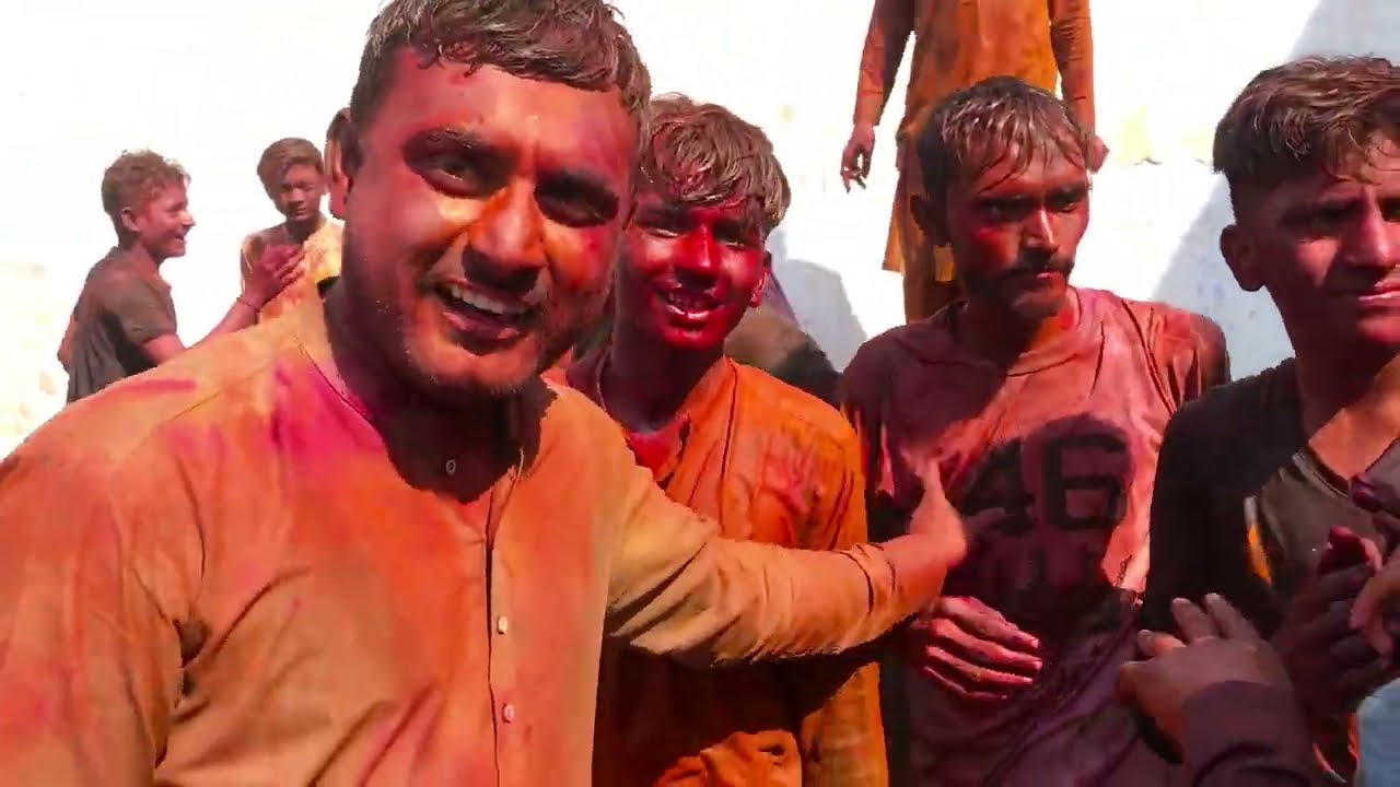 Holi in Pakistan🇵🇰Non-Stop Naach Gaana & Matki Phod🫟Aur Full Masti Naach Maana |Vishnu Jaipal vlogs|