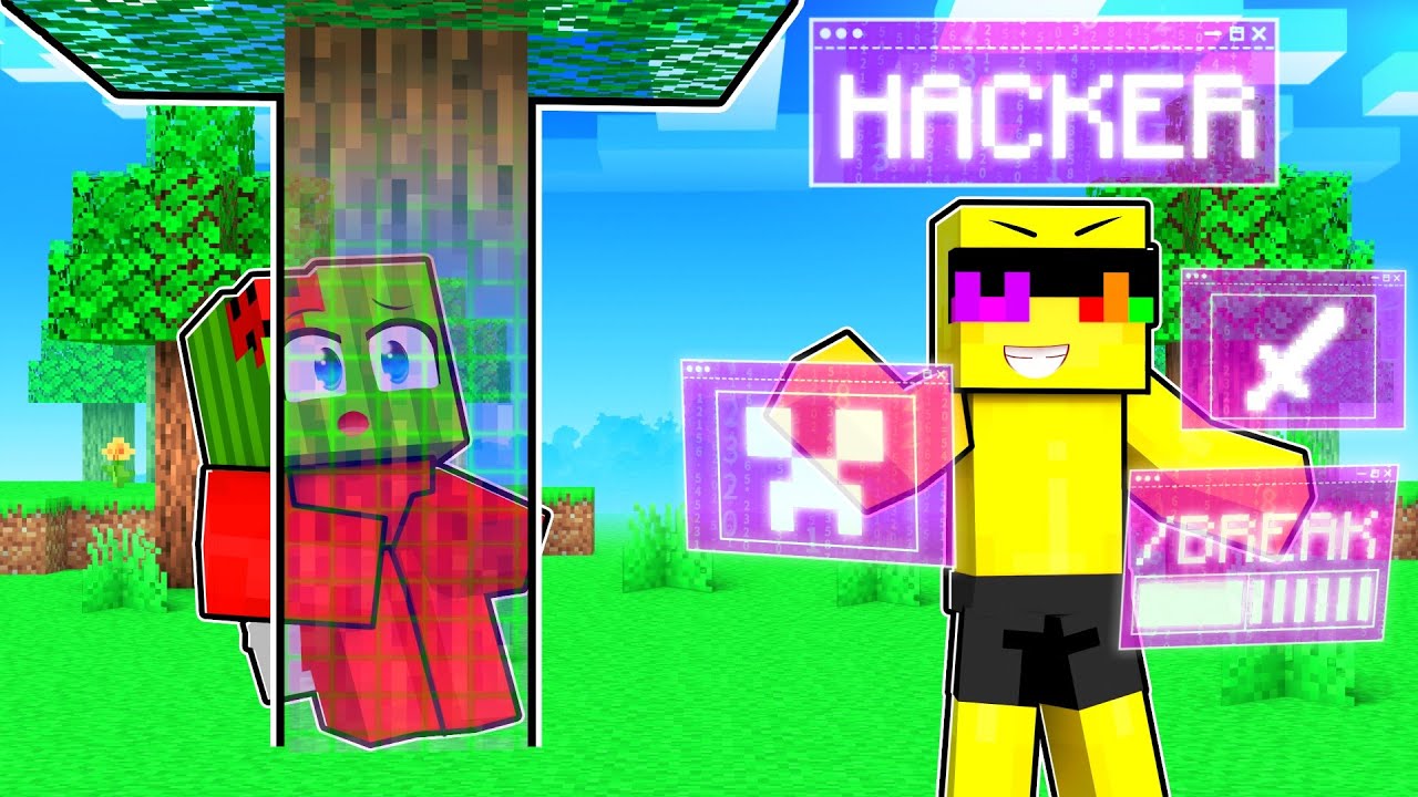 CHEATING With //HACKS In Minecraft Hide and Seek