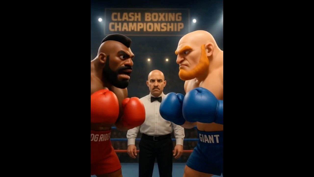 Hog Rider Vs Giant 🥊🤩 #clashroyale #duel #giant #hogrider #supercell #boxing