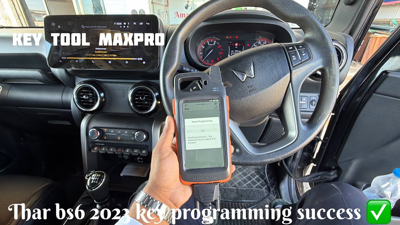 Mahindra Thar | key programming success✅ |key tool maxpro | 👍| #automobile #thar #key #youtube #car 