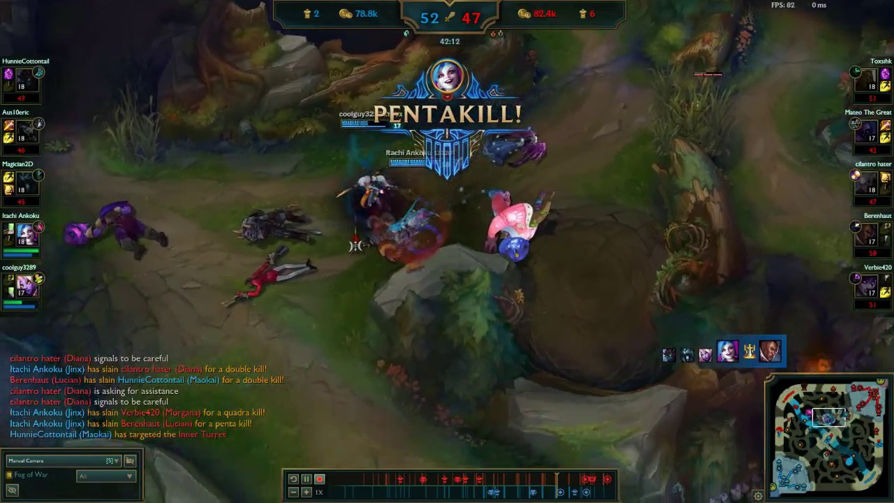 League of Legends Patch 7.22 Jinx Pentakill