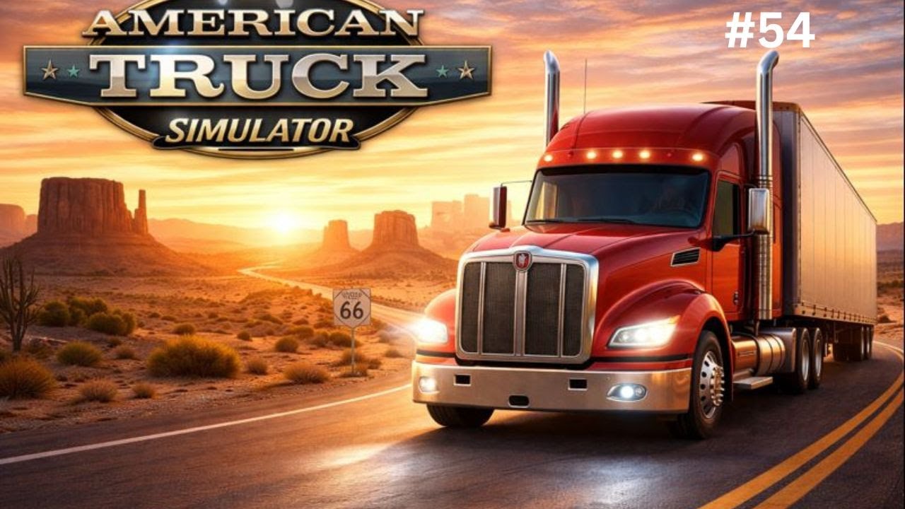 A SCENIC JOURNEY FROM AMARILLO (TX) TO CLINTON (OK) || AMERICAN TRUCK SIMULATOR || Trip-54