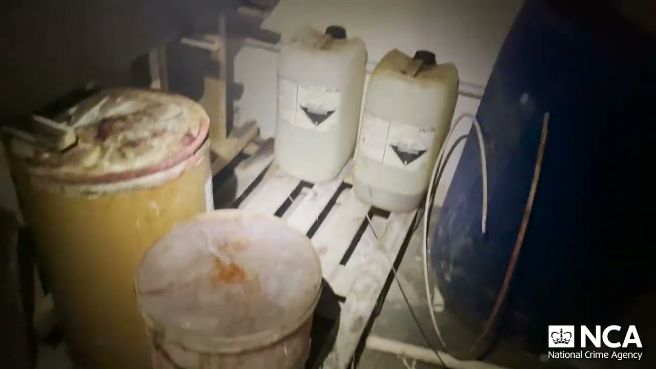 The UK's largest drug lab busted by Warwickshire Police.