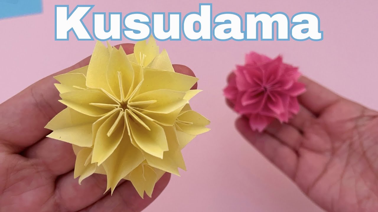Kusudama 👉 Modular Origami Çiçek Topu 💮🌸 582