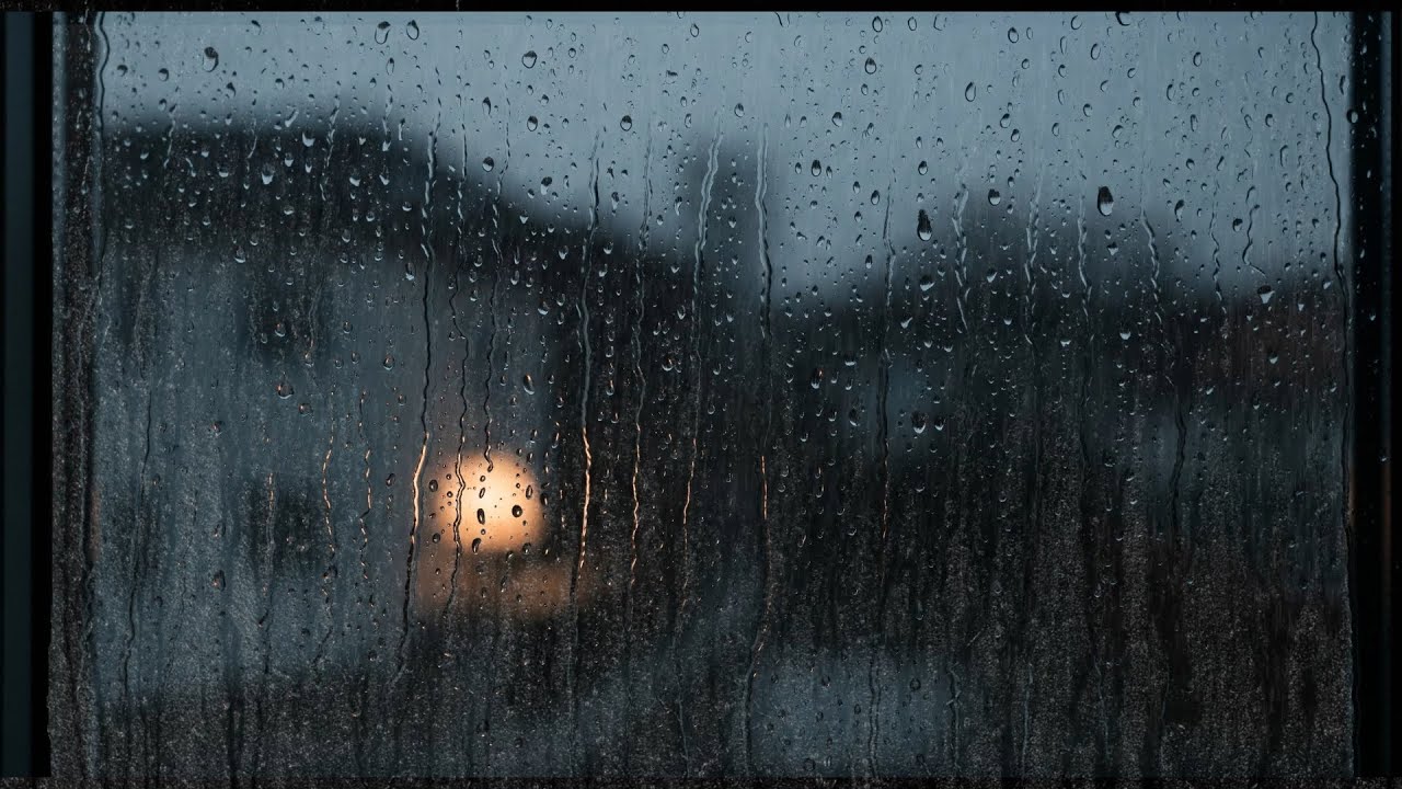 ASMR RAIN ON GLASS Sleep Sounds for Relaxation, Focus & Anxiety Relief, Window Rain Sounds