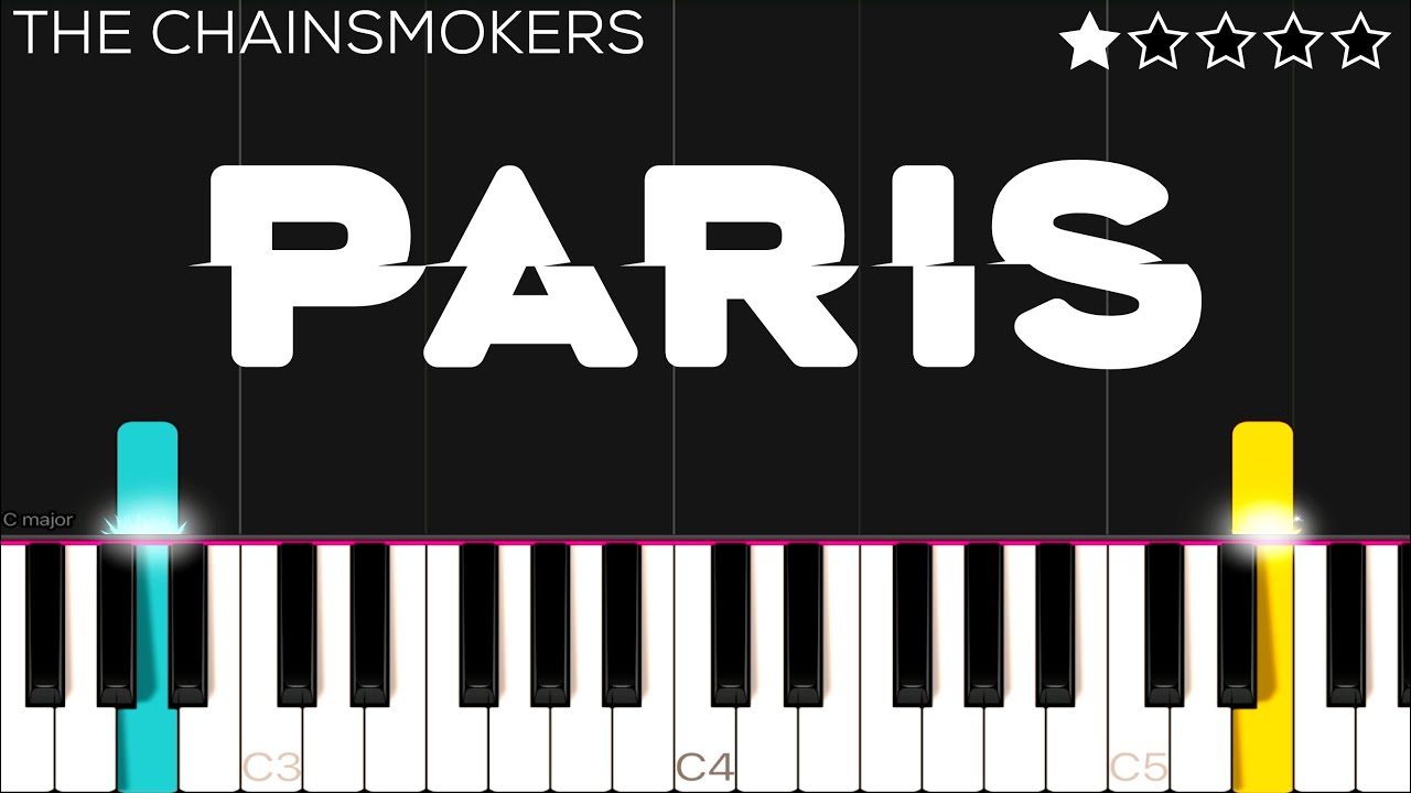 The Chainsmokers - Paris | EASY Piano Tutorial