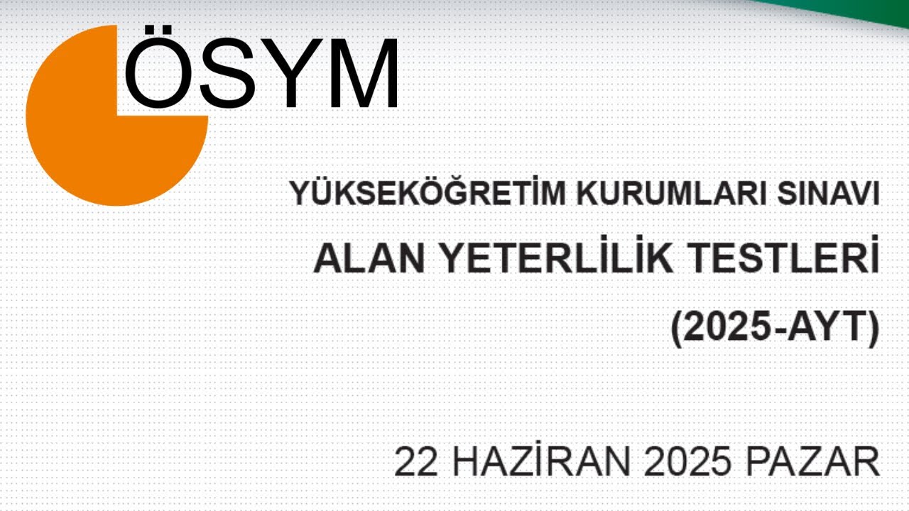 2025 ÖSYM AYT COĞRAFYA SORU VE CEVAPLARI | 22.06.2025