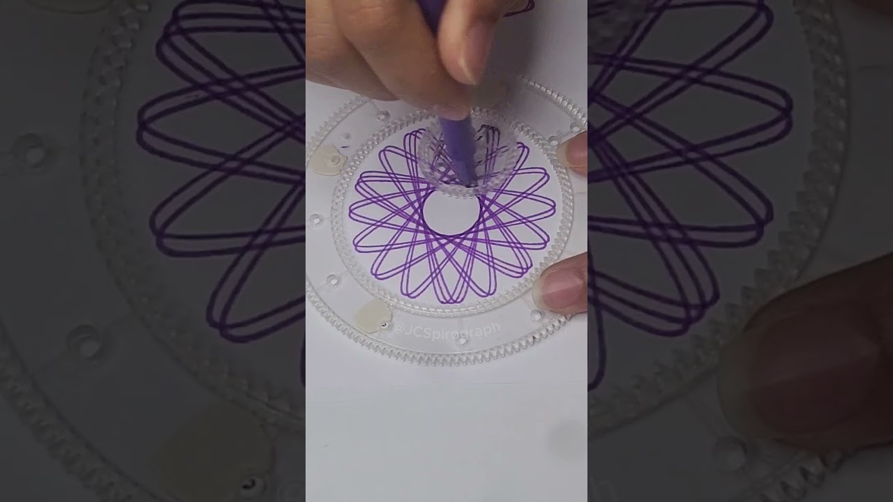 Vibrant Spirograph Designs | Relaxing ASMR for Stress Relief #satisfying #asmr