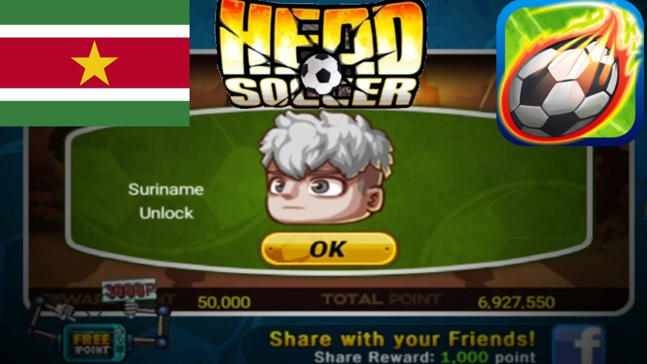 Como Desbloquear al Personaje de Surinam Head Soccer