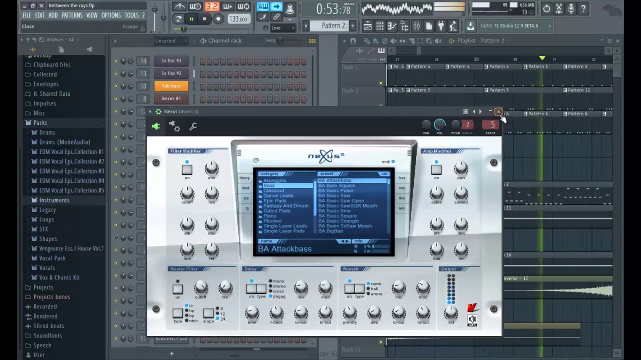 Orjan Nilsen - Between the Rays (Remake FL Studio 12)