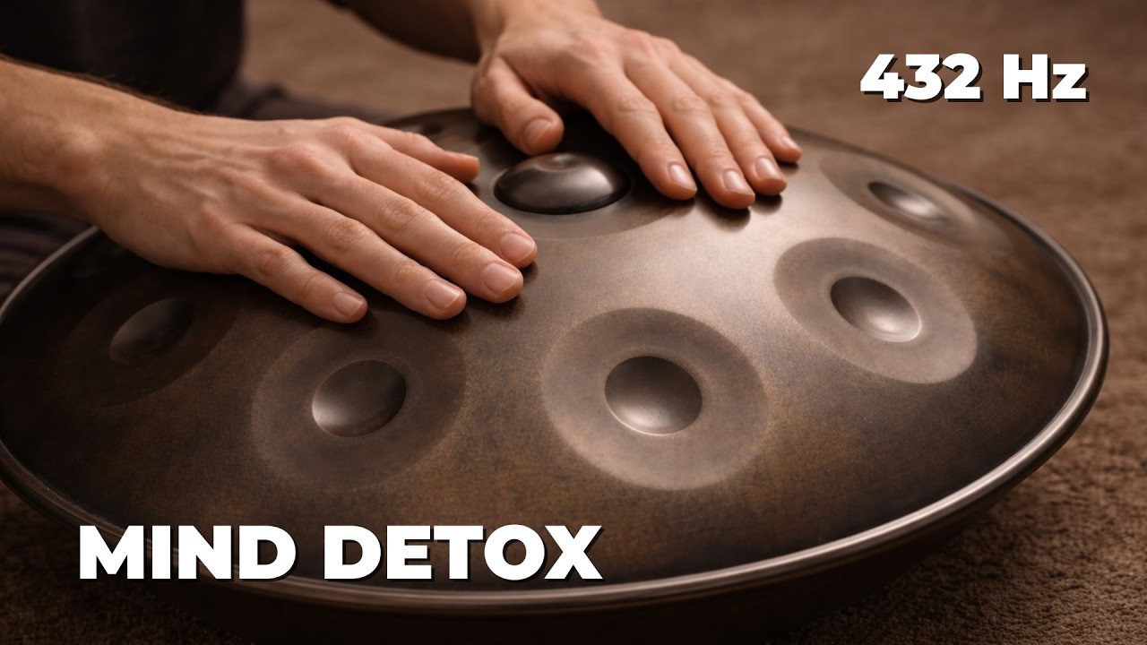 432 Hz – Handpan Meditation for Stress Relief | Grounding Calm