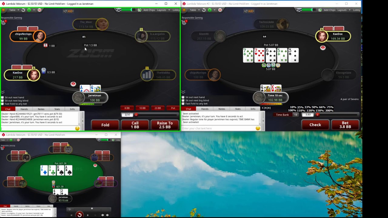 #44 500NL Zoom PokerStars Live Play & Explain w/ Commentary - Jarretman