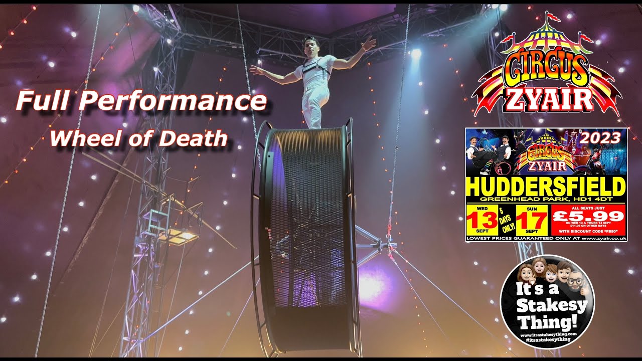 Wheel of Death at Circus Zyair Huddersfield 2023 #itsastakesything