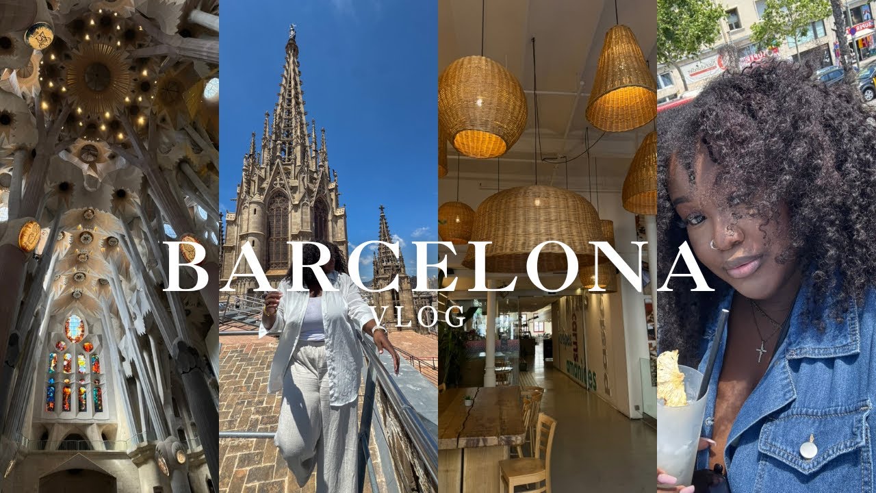 Barcelona Travel Vlog|   GATSBY, Las Ramblas,  La Boqueria Market , Sagrada Família & more.